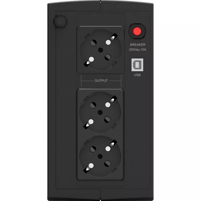 PowerWalker Basic VI 1000 SB Line-Interactive 1000VA 3AC výstupy Tower čierna neprerušiteľný zdroj napájania (UPS) (10121068)