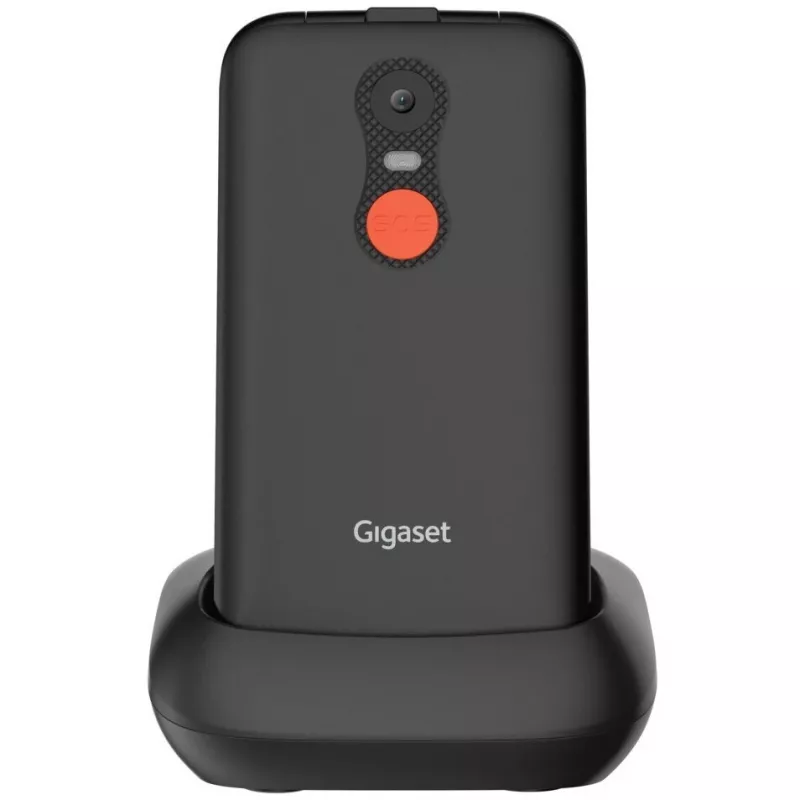 Gigaset GL595 telefón pre seniorov 7,11 cm (2,8 palca) Dual SIM, tlačidlo SOS, odolný voči striekajúcej vode a prachu, 32 MB RAM, slot microSD, čierny