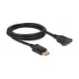 DisplayPort predlžovací kábel pre montáž do panelu DeLOCK 8K 60 Hz 2 m