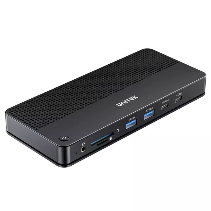 Dokovacia stanica UNITEK D1104A01 USB4 káblová 100 W Power Delivery
