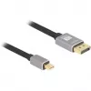 Delock - DisplayPort kábel - Mini DisplayPort (M) na DisplayPort (M) - DisplayPort 1.4 - 3,0 m - Podporuje 8K 60 Hz - čierna, sivá (81093)