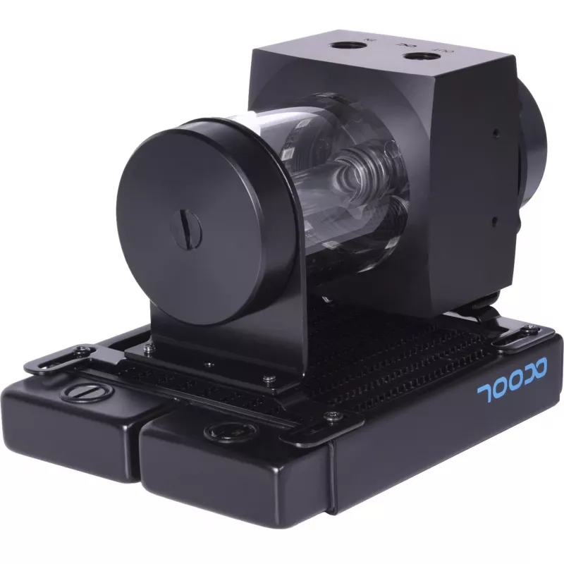 Alphacool Core 100 Aurora ARGB vyrovnávacia nádrž s čerpadlom VPP, akryl, čierna