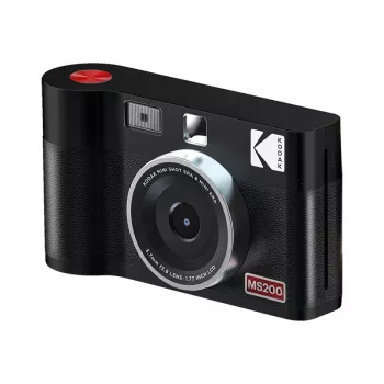 Fotografický aparát na okamžité fotografie Kodak Mini Shot 2 Era — prenosný fotoaparát na okamžité fotografie s integrovanou tlačiarňou, čierny