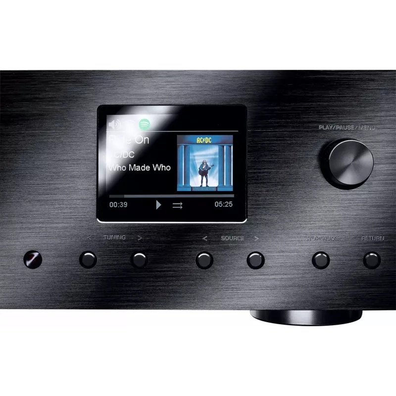 Stereo prijímač Magnat MC 400 — 2.0 kanály, 40 W na kanál, CD prehrávač, Wi‑Fi, Bluetooth, DAB/FM, Ethernet (čierny)