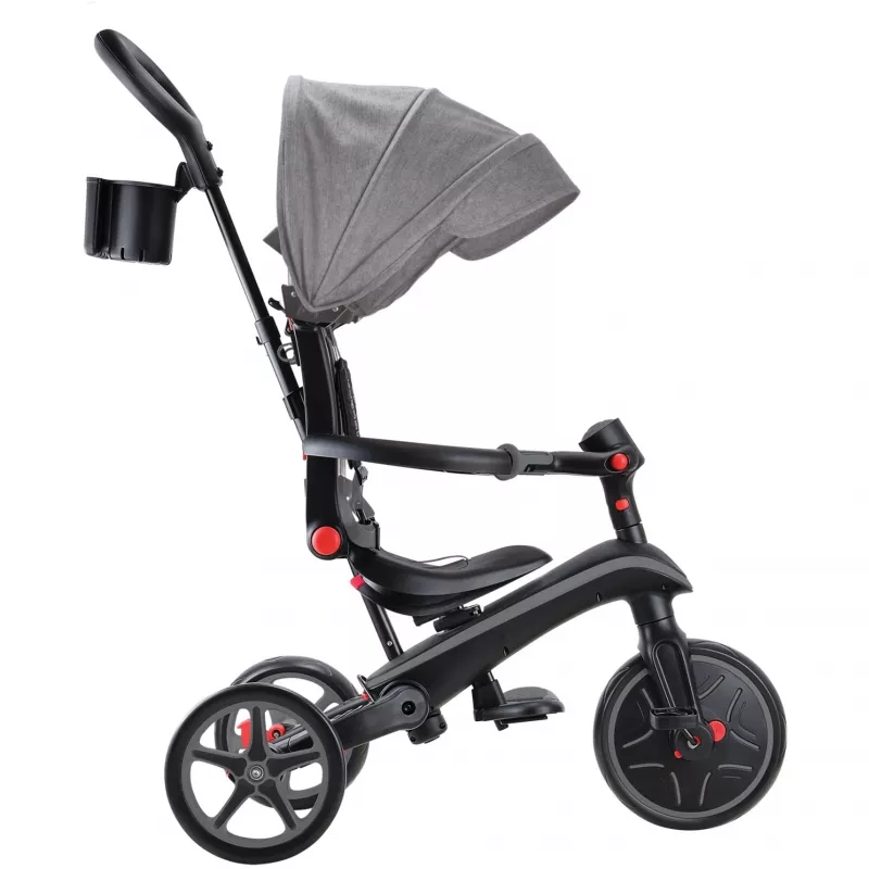 Explorer Trike Foldable 4 in 1, detské vozidlo sivé