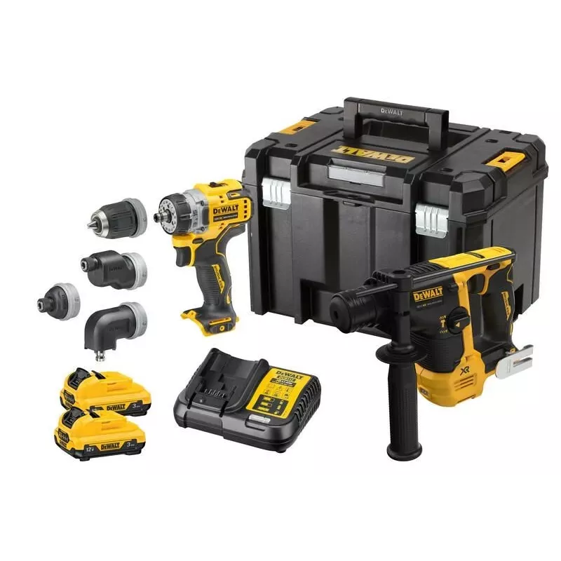 DeWALT DCK2101L2T-QW Elektrický skrutkovač/rázový uťahovač čierna, žltá