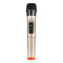 PU628J UHF bezdrôtový dynamický mikrofón s LED displejom (zlatý)