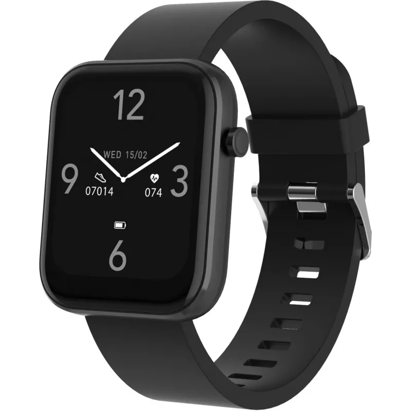 DENVER SW-182 - smartwatch s náramkom - 4,3 cm (1,7 inch) displej - Bluetooth - čierny (116111000580)