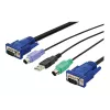 KVM kábel USB Digitus DS-19232 3m PS/2