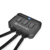 Thermaltake Riing 14 LED 256 Color CL-F043-PL14SW-B ventilátory do skrine 140 mm, balenie 3 ks, 600–1400 ot./min., 4-pin