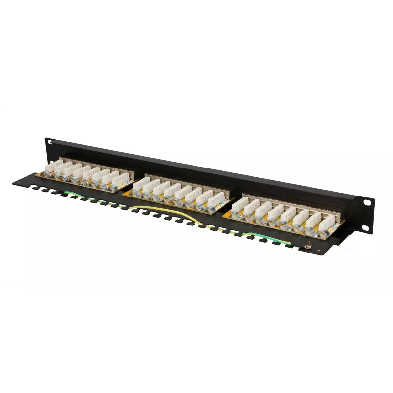 Extralink CAT6 STP V2 | patch panel | 24 portov