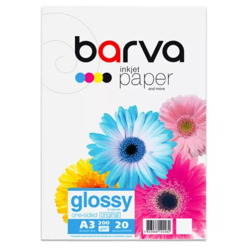Fotopapier Barva (IP-C200-346) Glossy, 200 g/m², A3, 20 listov