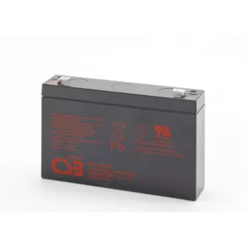 Nabíjateľná olovená batéria csb HRL634WF2 6V 9Ah pre zálohovanie a UPS