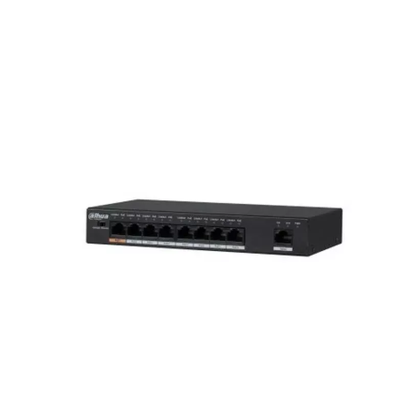 Dahua Technology PFS3009-8ET-96 neupravovaný L2 Fast Ethernet (10/100) Power over Ethernet (PoE) čierny
