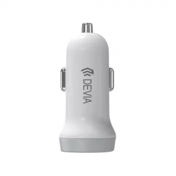 Autonabíjačka Devia Smart Series Lightning 5V 3,1A Dual USB biela