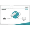 Digitus DN-3024 USB 3.0 adaptér 20 cm 1x USB-C na 1x RJ45 tienený
