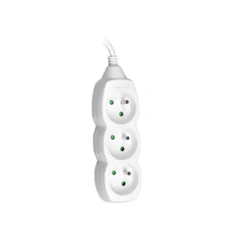 Tracer PowerCord predlžovací kábel, 3 zásuvky, 3 m, biela