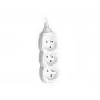 Tracer PowerCord predlžovací kábel, 3 zásuvky, 3 m, biela