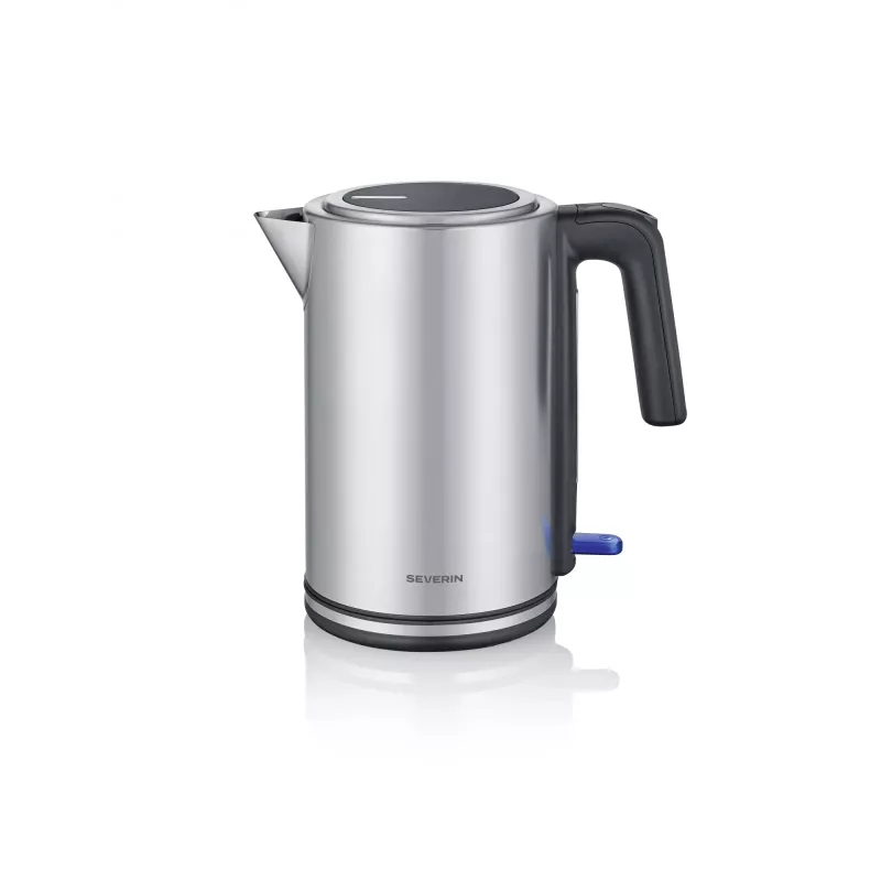 Rýchlovarná kanvica SEVERIN WK 3449 — 1,7 l, 2400 W, nerez/plast, čierno-strieborná