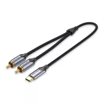 Vention USB-C na 2RCA konektor samec audiokábel, 1m