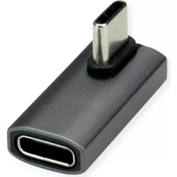 ROLINE USB4 40G Type-C adaptér samec/samica 90° zahnutý hliník (12.03.2933)