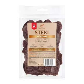 MACED hovädzie steaky - psí snack - 500g