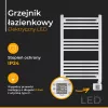 Elektrický kúpeľňový radiátor Adler AD 7824 600 W, biela, IP24, na stenu, 500×900 mm