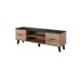 Cama TV stojan LOTTA 160 2D2K dub wotan/matný čierny