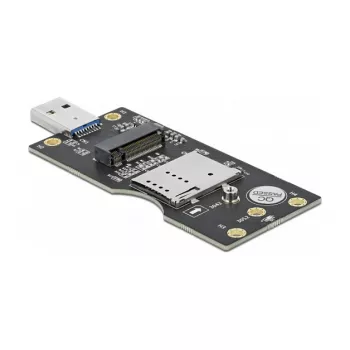 Delock 63166 USB 3.0 Type-A na M.2 Key B konvertor so SIM slotom