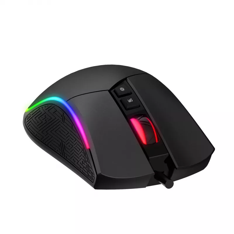 Havit MS1001S - optická herná myš pre pravákov, USB Type A, čierno-sivá
