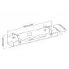 Digitus DA-90450 káblový manažment vanička 600x135x108mm čierna oceľ 1