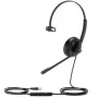 Yealink UH34 headset káblový hlavový mostík kancelária/call centrum čierna