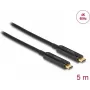 Delock 84090 Aktívny optický video kábel USB-C, 4K 60 Hz, 5 m