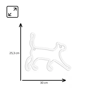 Neonové dekoračné svietidlo MANTA SNL70WH Style Neon Lights CAT 2 biele 70 cm
