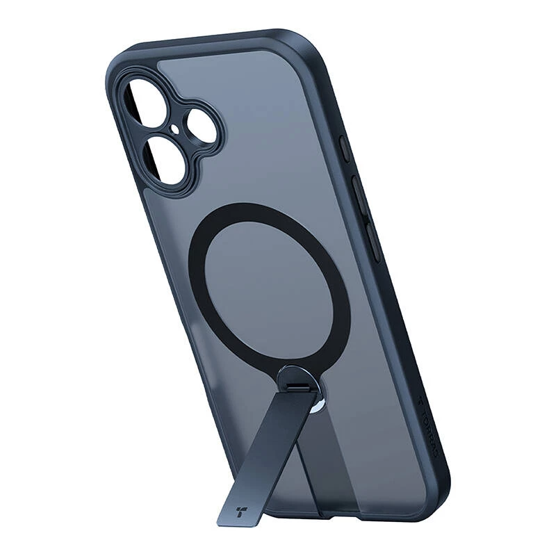 Puzdro Torras Pstand Spin pre iPhone 16 (čierne)