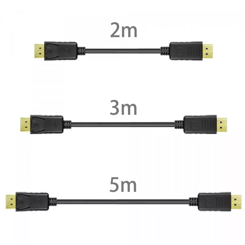DisplayPort kábel Unitek Y-C609BK — 3 m, samec-samec, čierny