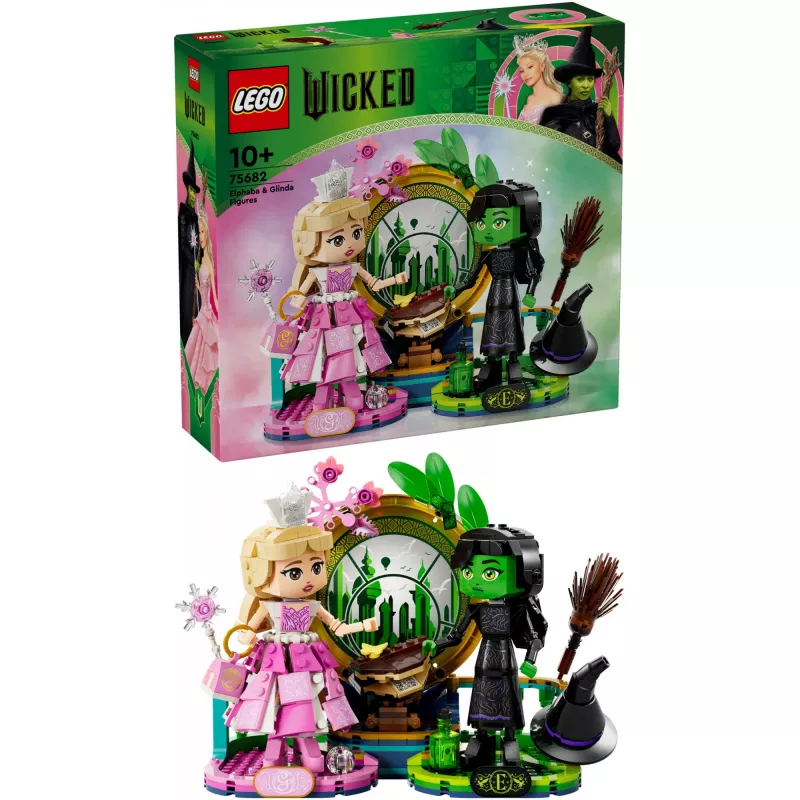 LEGO Wicked Figúrky Elphaba a Glinda 75682 – zberateľská sada minifigúrok