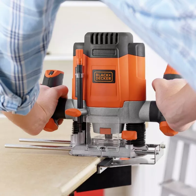 Horná fréza Black+Decker KW1200E 1200W 8000 - 28000 ot/min
