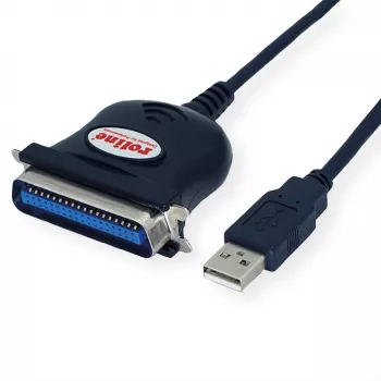 ROLINE 12.02.1092 káblový adaptér IEEE 1284 USB-A čierna (12.02.1092)