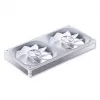 240 mm ARGB Infinity Mirror ventilátor Jonsbo ZA-240 biely, dva 120 mm ventilátory, podpora PWM