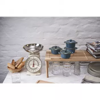 Staub Mini Cocotte Okrúhly, 4 ks - 200ml, Antická Tyrkysová