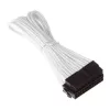 SilverStone PP07-MBW - predlžovací napájací kábel - ATX, 24-pin (M) - ATX, 24-pin (F) - 30 cm - biely (SST-PP07-MBW)