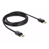 DisplayPort kábel DeLOCK 82424 3 m konektor samec-konektor samec zlatý čierny