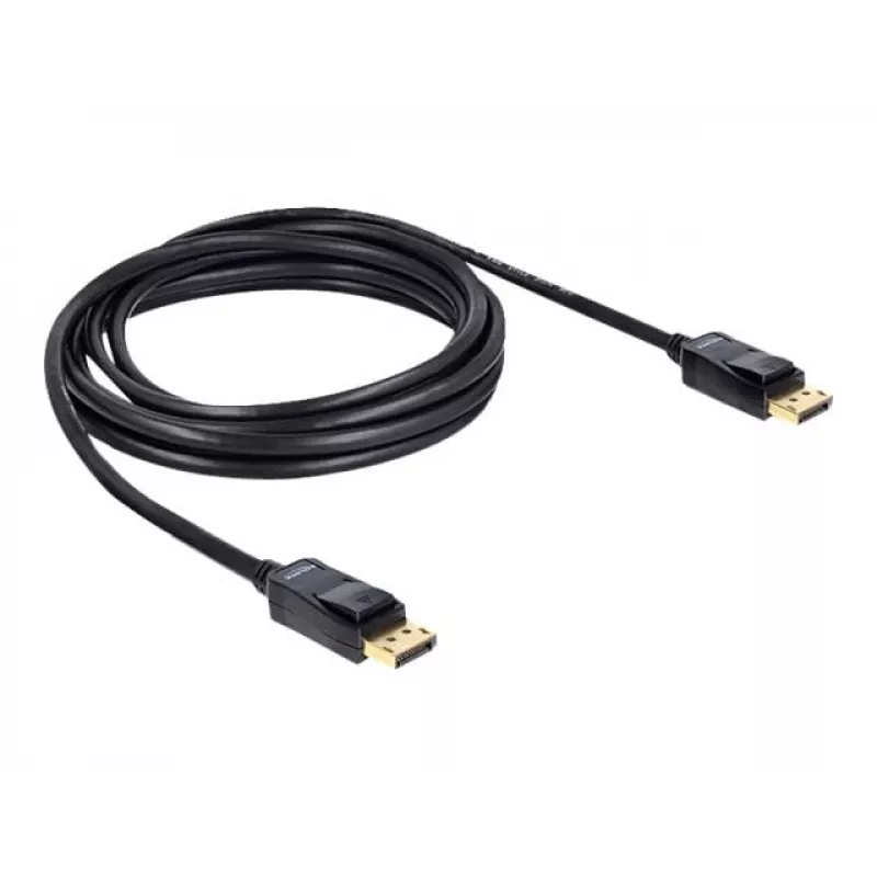 DisplayPort kábel DeLOCK 82424 3 m konektor samec-konektor samec zlatý čierny