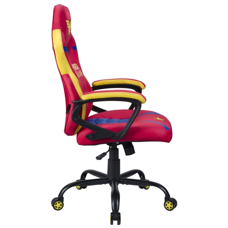 PC herná stolička Subsonic SA5573-W1 čalúnené sedadlo modrá červená žltá