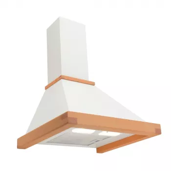 Nástenný digestor AKPO WK-4 Rustica Eco 60 cm, odťah/recirkulácia, max. 425 m³/h, nerez/drevo, bronz