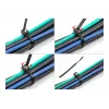 Káblové viazače DeLOCK 200x4,8 mm 50 kusov čierne