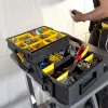 Organizér na drobné diely Stanley Sortmaster Multilevel Organizer čierny transparentný 400x420x315 mm