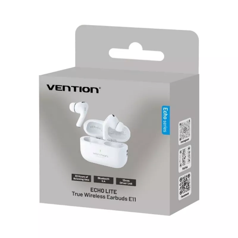 Vention Echo Lite E11 NBVW0 slúchadlá TWS typu open-ear, Bluetooth, USB-C, biele