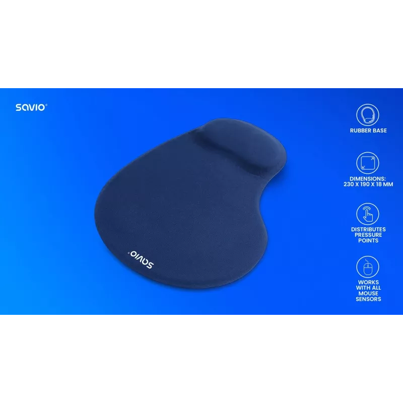 SAVIO MP-01NB podložka pod myš tmavomodrá
